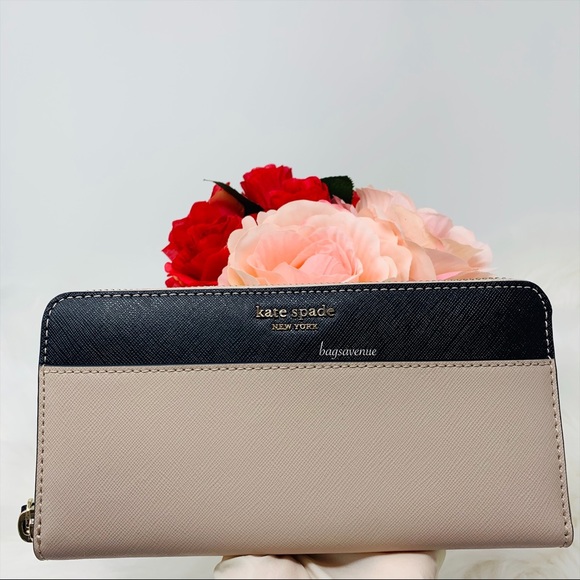 kate spade Handbags - Kate spade large continental wallet Cameron beige